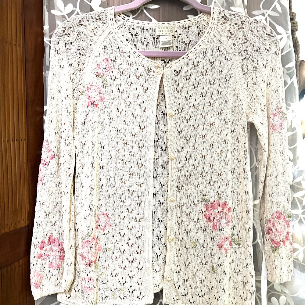 Sigrid Olsen Cardigan Sweater~ like New